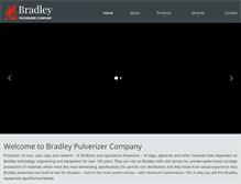 Tablet Screenshot of bradleypulverizer.com